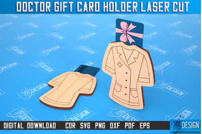 Doctor Gift Card Holder | Medical Uniform | Greeting Card | CNC