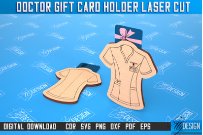 Doctor Gift Card Holder | Medical Uniform | Greeting Card | CNC