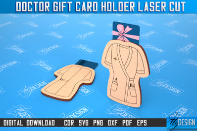 Doctor Gift Card Holder | Medical Uniform | Greeting Card | CNC