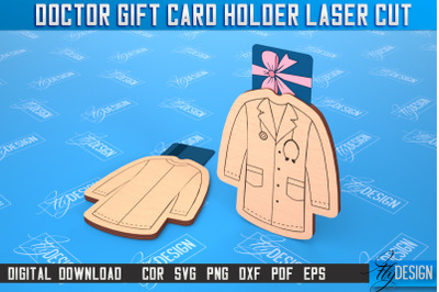 Doctor Gift Card Holder | Medical Uniform | Greeting Card | CNC