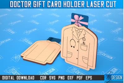 Doctor Gift Card Holder | Medical Uniform | Greeting Card | CNC