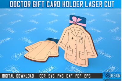 Doctor Gift Card Holder | Medical Uniform | Greeting Card | CNC