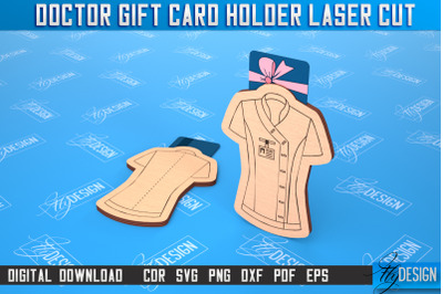 Doctor Gift Card Holder | Medical Uniform | Greeting Card | CNC