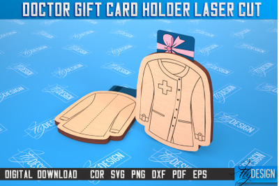 Doctor Gift Card Holder | Medical Uniform | Greeting Card | CNC