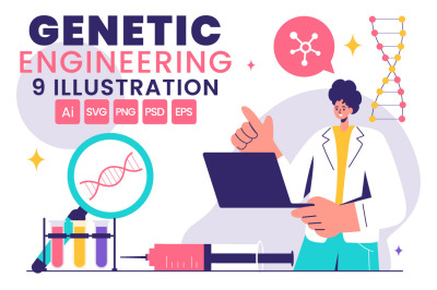 9 Genetic Engineering Illustration