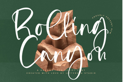 Rolling Canyon - Handwritten Script Font