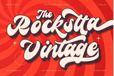 Rockstta Vintage - Retro Script Font