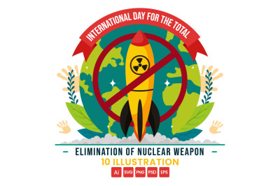 10 Day for the Elimination of Nuclear Weapon Illustration