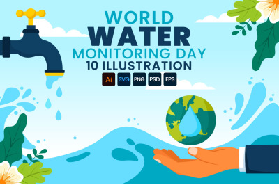 10 World Water Monitoring Day Illustration