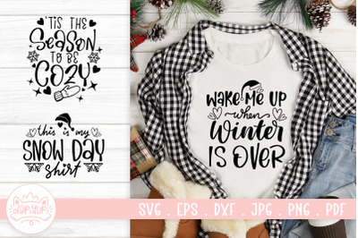 Winter Quotes SVG Cut File