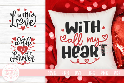 Happy Valentines Quotes SVG Cut File