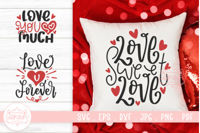 Happy Valentines Quotes SVG Cut File