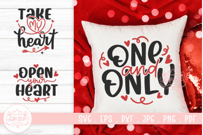 Happy Valentines Quotes SVG Cut File