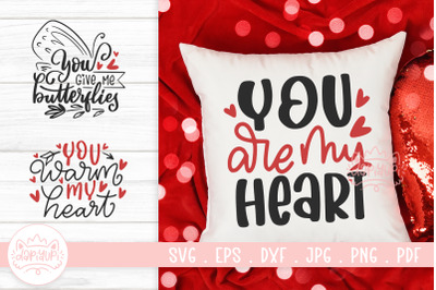 Happy Valentines Quotes SVG Cut File