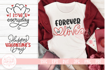 Happy Valentines Quotes SVG Cut File