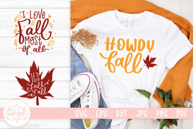 Fall Season Quotes SVG Cut File