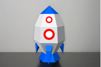 Rocket favor - 3d papercraft