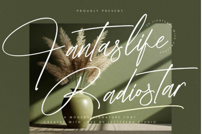 Fantaslife Radiostar - Modern Signature Font