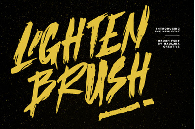 Lighten Brush Display Font