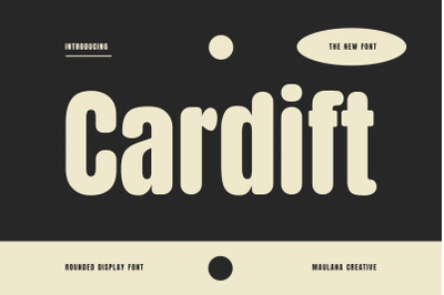 Cardift Rounded Display Font