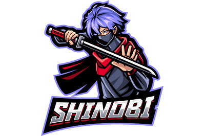 Shinobi esport mascot logo design