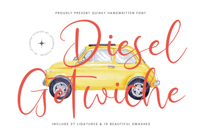 Diesel Getwiche - Quirky Handwritten Font