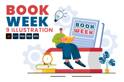 9 Book Week Events Illustration