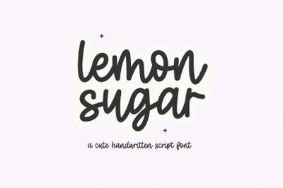 Lemon Sugar - Cute Script Font