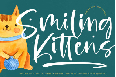 Smiling Kittens - Modern Handwritten Font