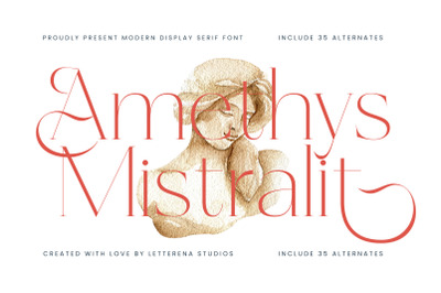 Amethys Mistralit - Modern Display Serif