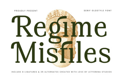 Regime Misfiles - Serif Oldstyle Font