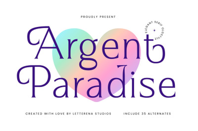 Argent Paradise - Elegant Serif Oldstyile