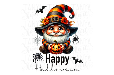 Happy Halloween Sublimation PNG Designs, Transparent Printables, Hallo