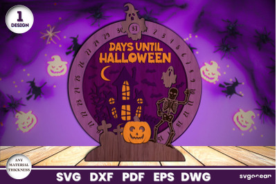 Halloween Countdown Laser Cut