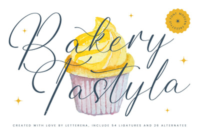 Bakery Tastyla - Modern Freestyle Font