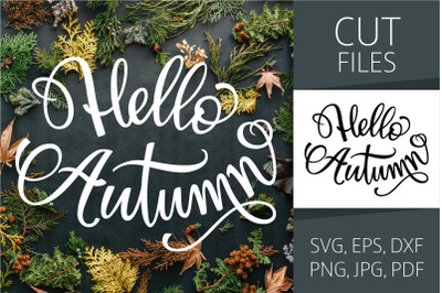 Fall Lettering &quot;Hello Autumn&quot;