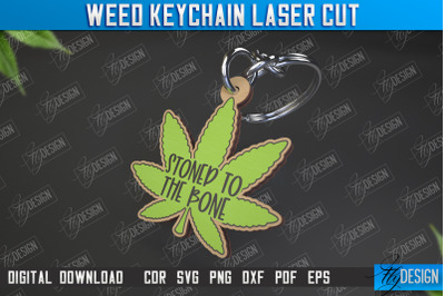 Weed Keychain | Weed Leaf Keyring | Cannabis Leaf | Herb Nerd | CNC