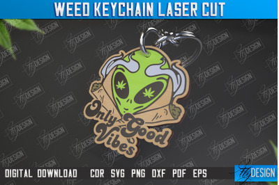 Weed Keychain | Weed Leaf Keyring | Cannabis Leaf | Herb Nerd | CNC