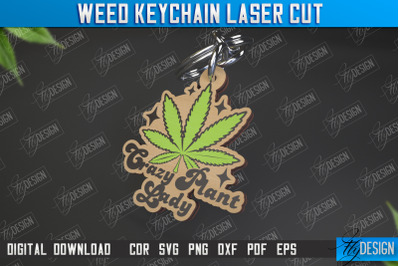 Weed Keychain | Weed Leaf Keyring | Cannabis Leaf | Herb Nerd | CNC