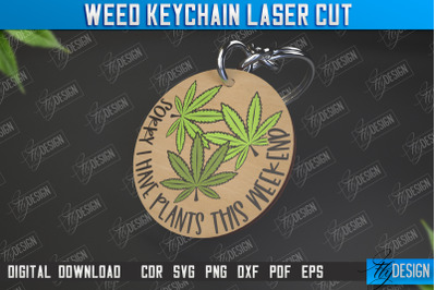 Weed Keychain | Weed Leaf Keyring | Cannabis Leaf | Herb Nerd | CNC