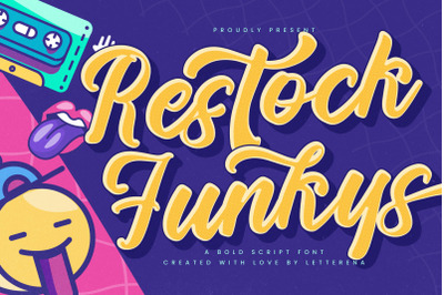 Restock Funkys - Bold Script Font