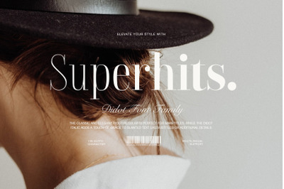 Superhits - Didot Font Family
