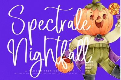 Spectrale Nightfall - Handwritten Script Font