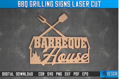 BBQ Grilling Sign | Patio Sign | Wall Signboard | Kitchen Dcor | CNC F