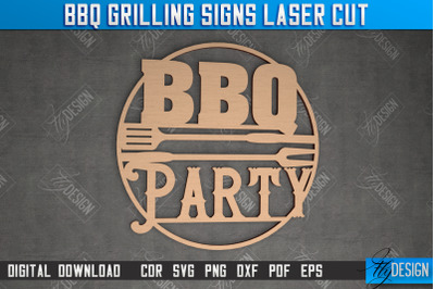 BBQ Grilling Sign | Patio Sign | Wall Signboard | Kitchen Dcor | CNC F