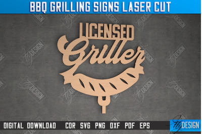 BBQ Grilling Sign | Patio Sign | Wall Signboard | Kitchen Dcor | CNC F