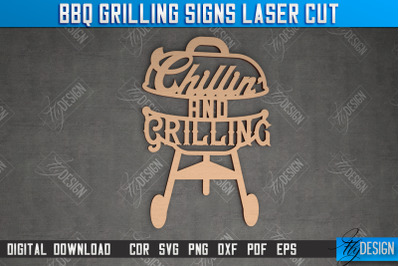 BBQ Grilling Sign | Patio Sign | Wall Signboard | Kitchen Dcor | CNC F