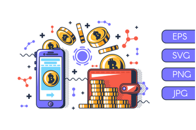 Cryptocurrency Payment Illustration