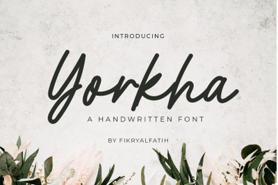 Yorkha - Handwritten Font