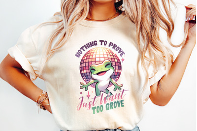 Groovy Frog Graphic, Funny Frog Png, Unhinged Sublimation, Frog Lady Png, Frog Saying, Disco Frog, Trendy Graphic, Funky Png, Groovy T-shirt